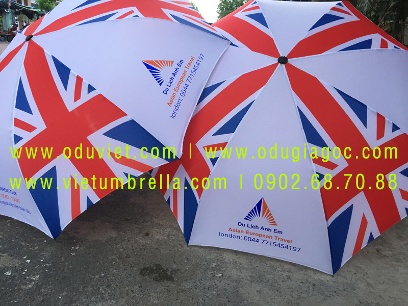 xưởng sản xuất ô dù cầm tay in logo quảng cáo